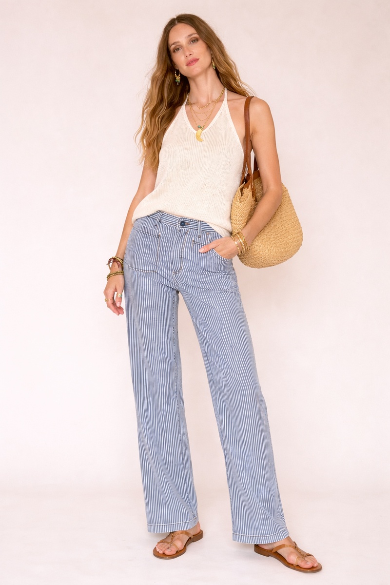 PANTALÓN PROVIDENCE RAYAS AZUL MARINO 1